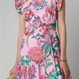 Banjanan Pink Floral Mini Dress